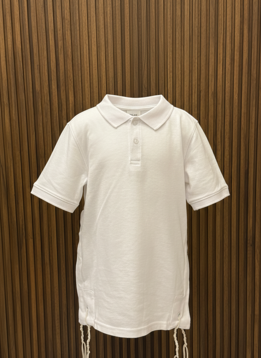Kids Tzitzit Polo Shirt 100% Cotton